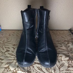 Ankle high black boots